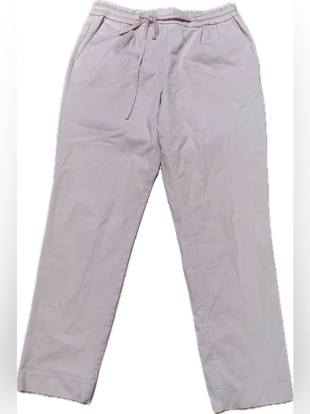 Zara Casual Light Pink Elastic-Waist Pants